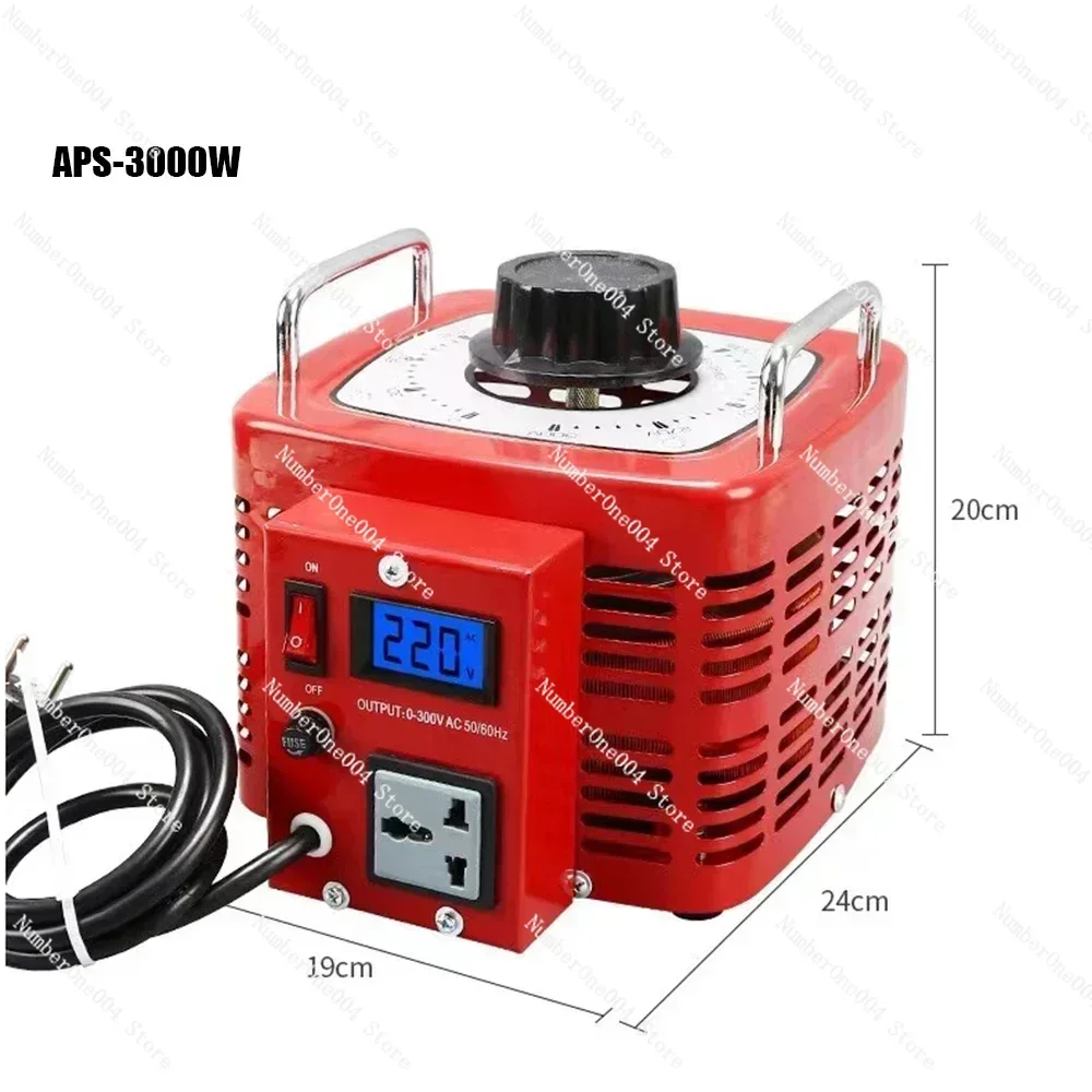 

APS-3000W 3 KW 220V Variac Variable Transformer Voltage Regulator single-phase adjustable 0-300V AC regulating power supply