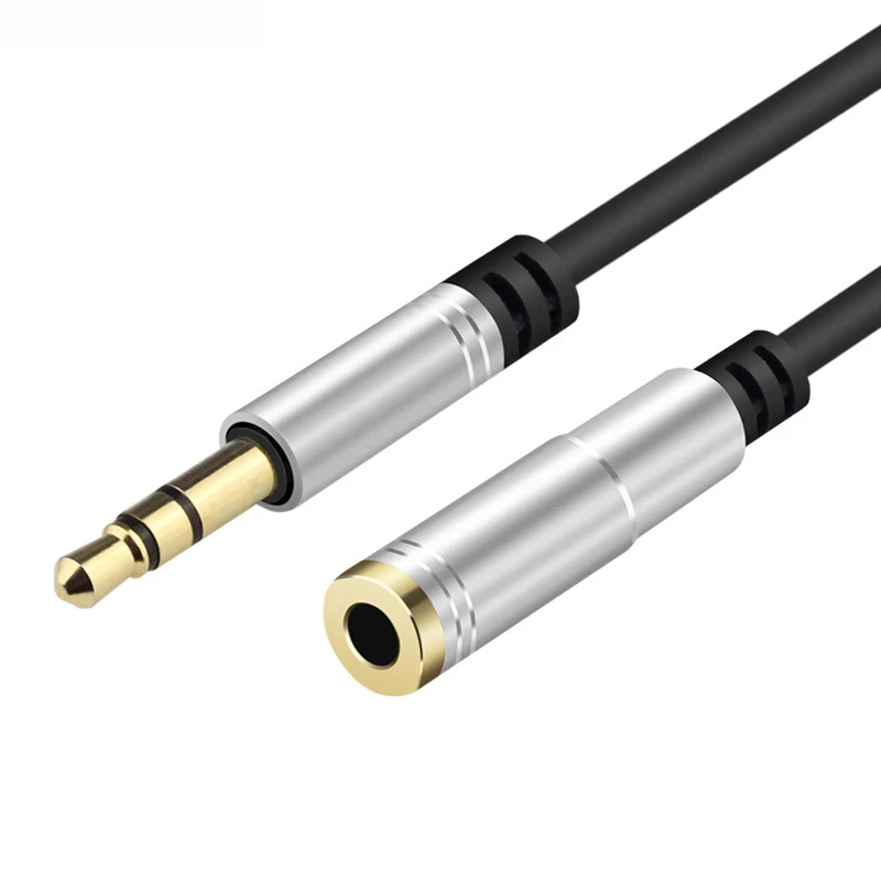 3,5 mm jack aux audio man-vrouw verlengkabel 3/4 polig met microfoon stereo compatibel voor pc hoofdtelefoon auto luidspreker microfoon