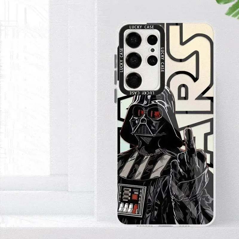 Disney Star Wars Cool Face Phone Case for Samsung Galaxy S24 Ultra S23 S22 S21 FE S23 Ultra S23Plus S20FE soft funda