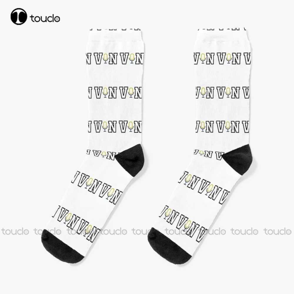 Vin Scully Socks Youth Socks 360° Digital Print Custom Gift Street Skateboard Socks Unisex Adult Creative Funny Socks Halloween