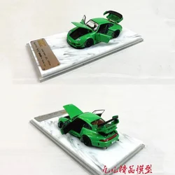 PGM 1/64 993 Emerald Green Mini Alloy full drive collectible model car