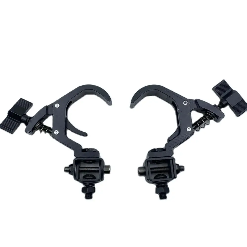 2pcs/lot Mobile DJ Stage Clamp Aluminum Truss Fast Clamps Moving Head Fast Lock Folding Hook Tube Tent Loading Speaker Machine