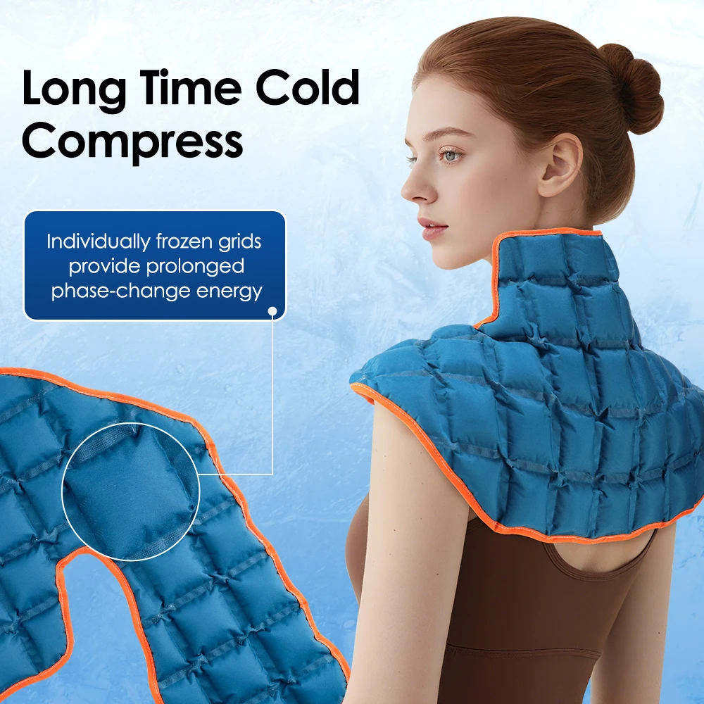 Reusable Large Ice Pack for Back Waist Knee Cold Hot Compress Pack for First Aid Sports Swelling Bruises Injuries Cooling Mat - view 5