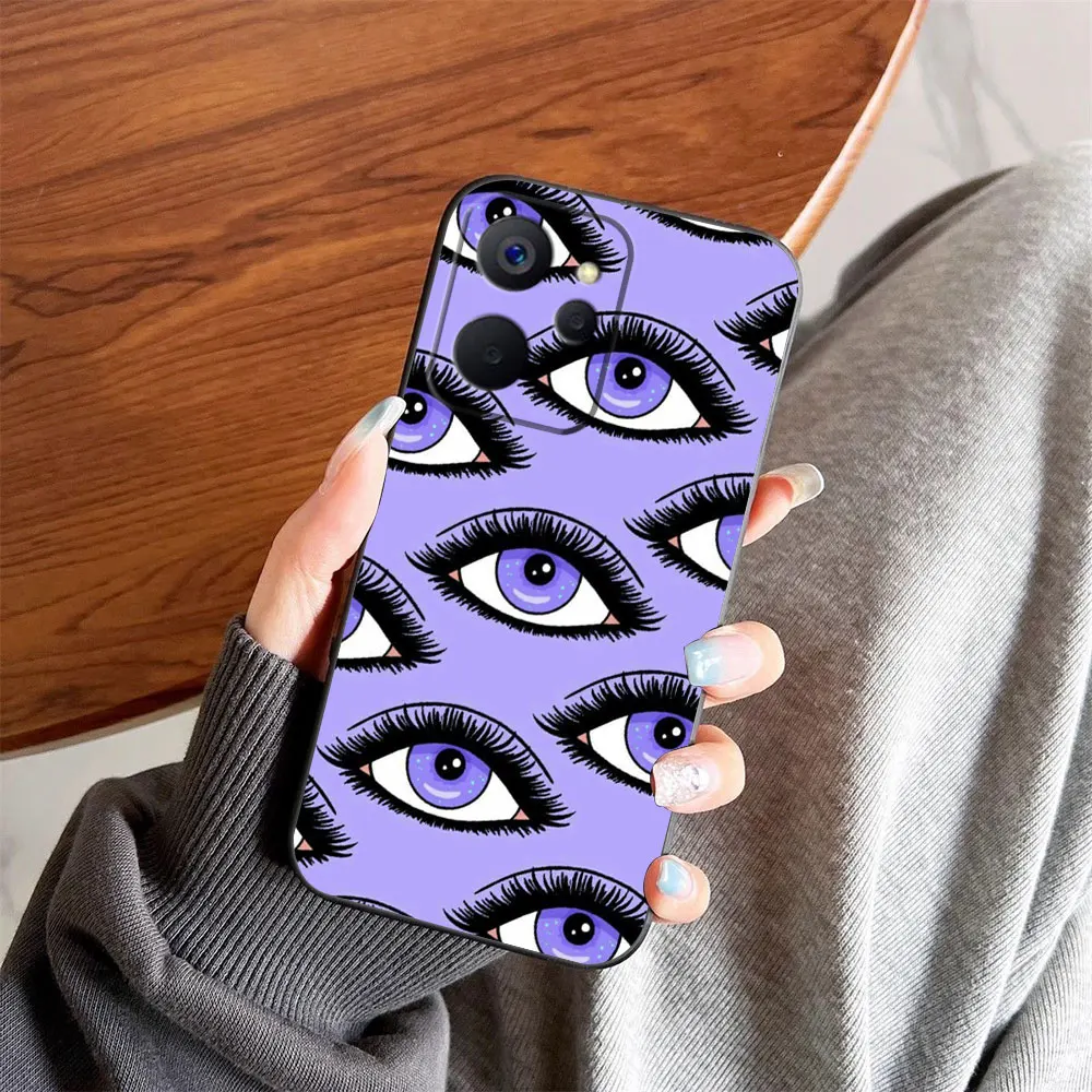 Funny Lucky Blue Evil Eye Phone Case For Realme C75 C65 C63 C55 C53 C35 C33 C30S C21 C20 C15 C11 GT NEO 2 NARZO 50 X50 TPU Case