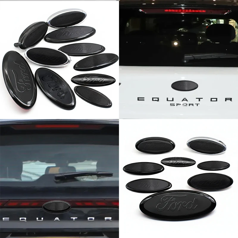 Emblema 3D ABS para coche, pegatina para maletero delantero y trasero, para Ford Focus Mondeo Edge Ecosport Ranger Fiesta Fusion Mk3 F150 F250 F350 Mk2
