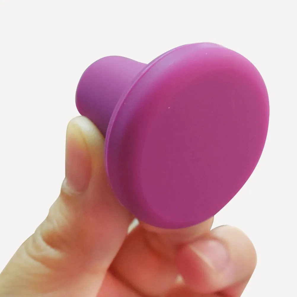 

6Pcs Silicone Wine Stoppers Food Grade Bottle Caps Airtight Sealers for Wine Beverage Preservation Bottle Sealer