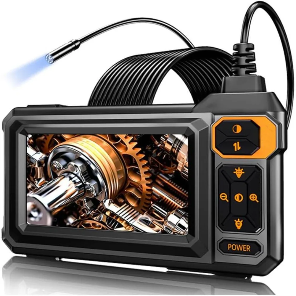 

4.3 Inch Endoscope Camera IP67 with 8 Adjustable LED Lights Borescope Camera Semi-Rigid 1080P HD Drain Endoscope