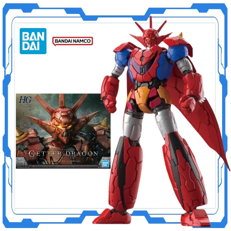 

Bandai Genuine Original Assembled Model Toy HG GETTER DRAGON Anime Figure Model Kits Action Model Collectible Toys For Kids Gift