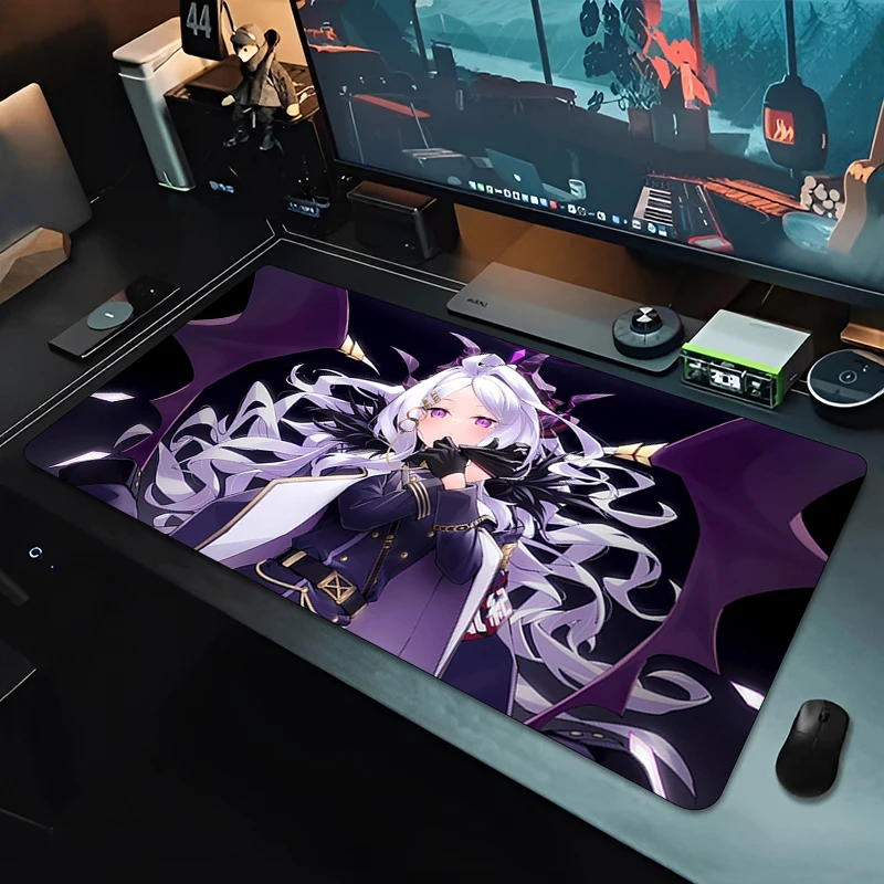 Large Waifu 90x40cm Cute School Girl Extra Large Thick Mouse Pad Non Slip Rubber Base Stitched Edge Desk Mat For PC Laptop Cute
