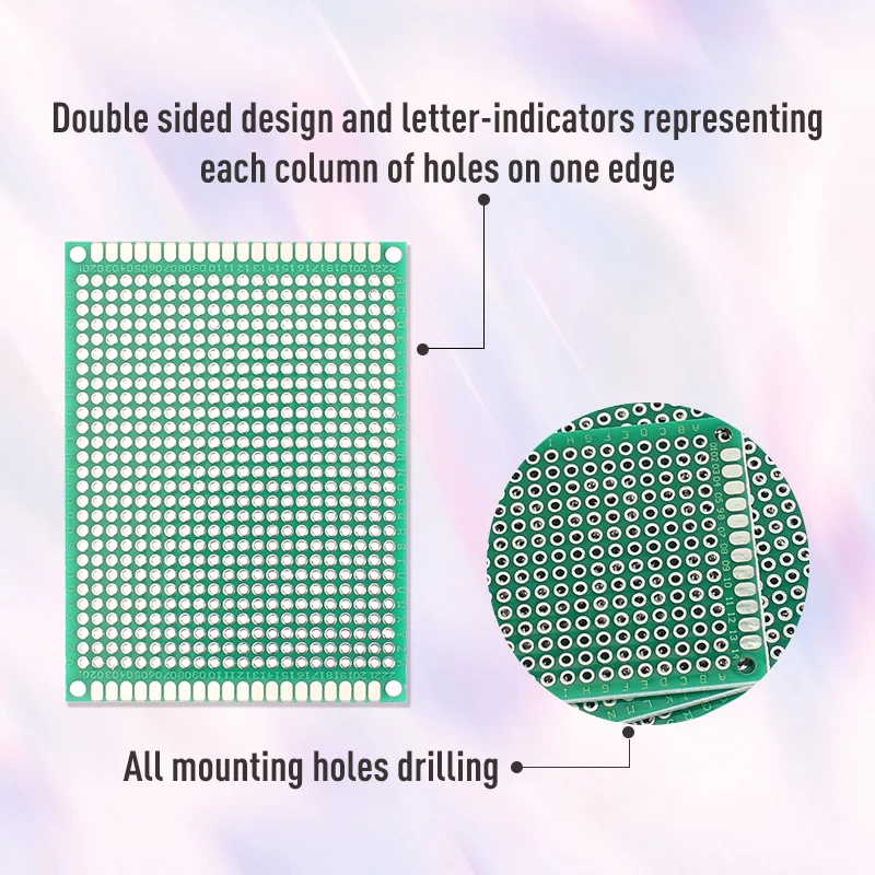 8 pçs/set 4x6cm 5x7cm 6x8cm 7x9cm Dupla face PCB diy kit eletrônico, placa de circuito Impresso Universal prototype pcb board