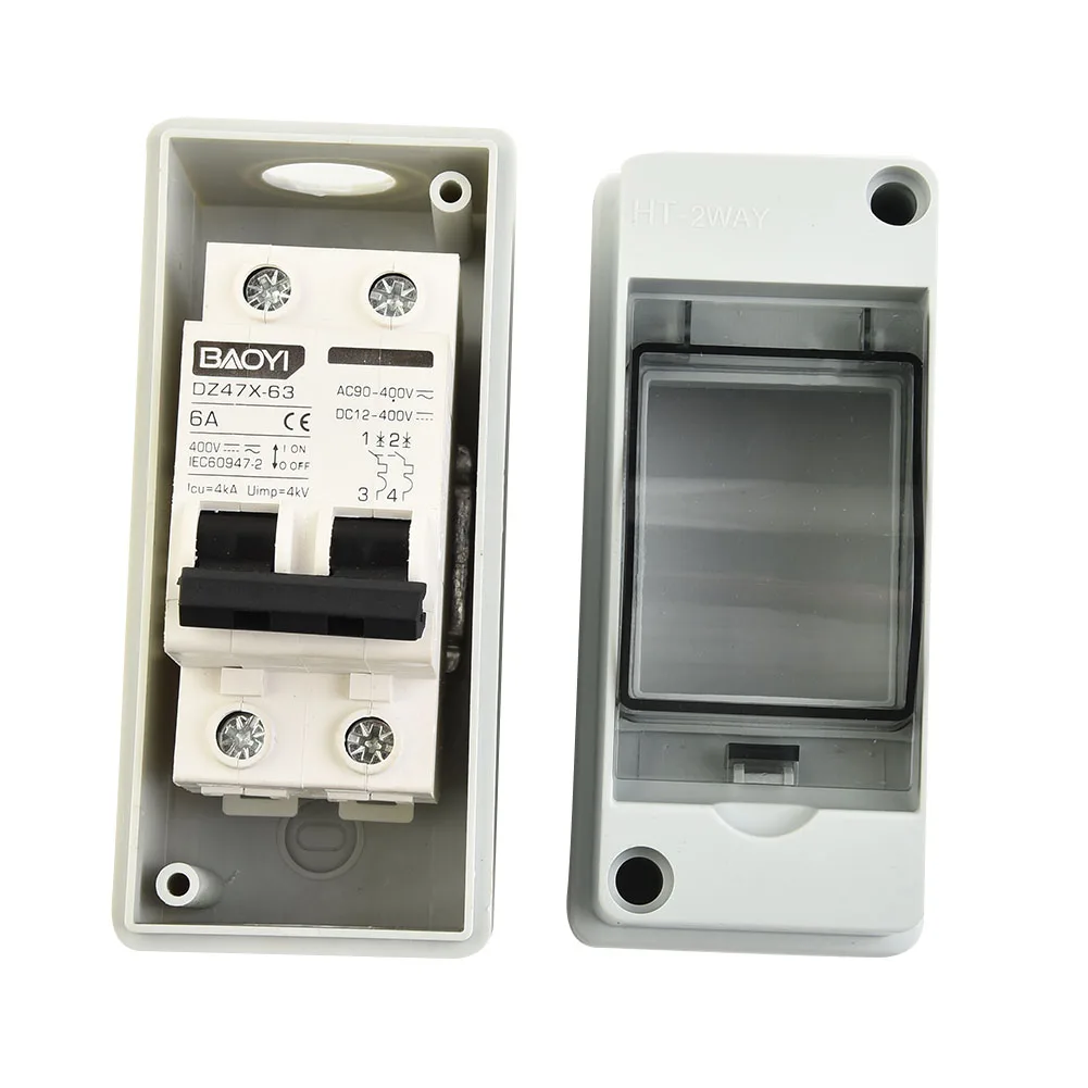 

Breaker Solar Circuit Vehicles 2P Electric IEC60898 / GB10936 Photovoltaic PV Panels RVs Short-circuit Protection