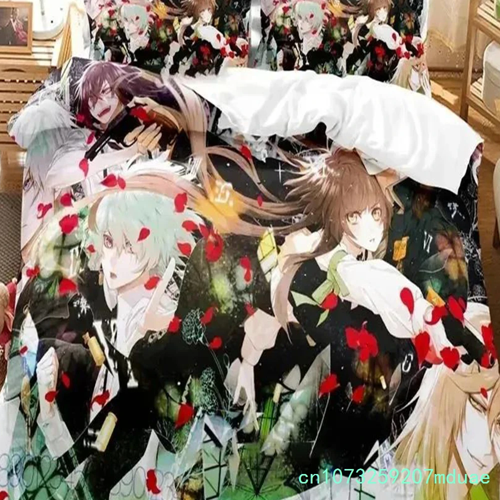 New Print Anime Game Collar X Malice Bedding Set Duvet Cover Bed Set Quilt Cover Pillowcase Comforter King Queen Size Boys Adult