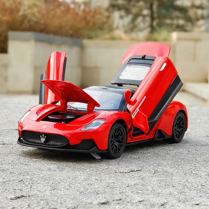 1:32 Maserati MC20 Alloy Sports Car Diecast Miniature Metal Car Simulation Sound ＆ Light Toy Car For Boys Fast And Furious A403﻿