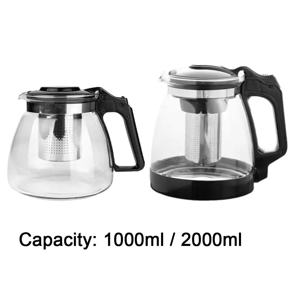 Glass Teapot with Tea Strainer Large Capacity Water Container Chinese Traditional Kung Fu Teaware Tea And Water Separation view 6