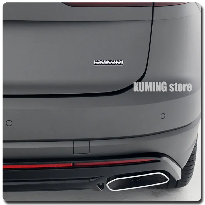 WOLFSBURG EDITION Emblem Metal Car Body Stickers Interior Decor Accessories For VW Touareg Tiguan TSI GTI Golf R Passat Wagon