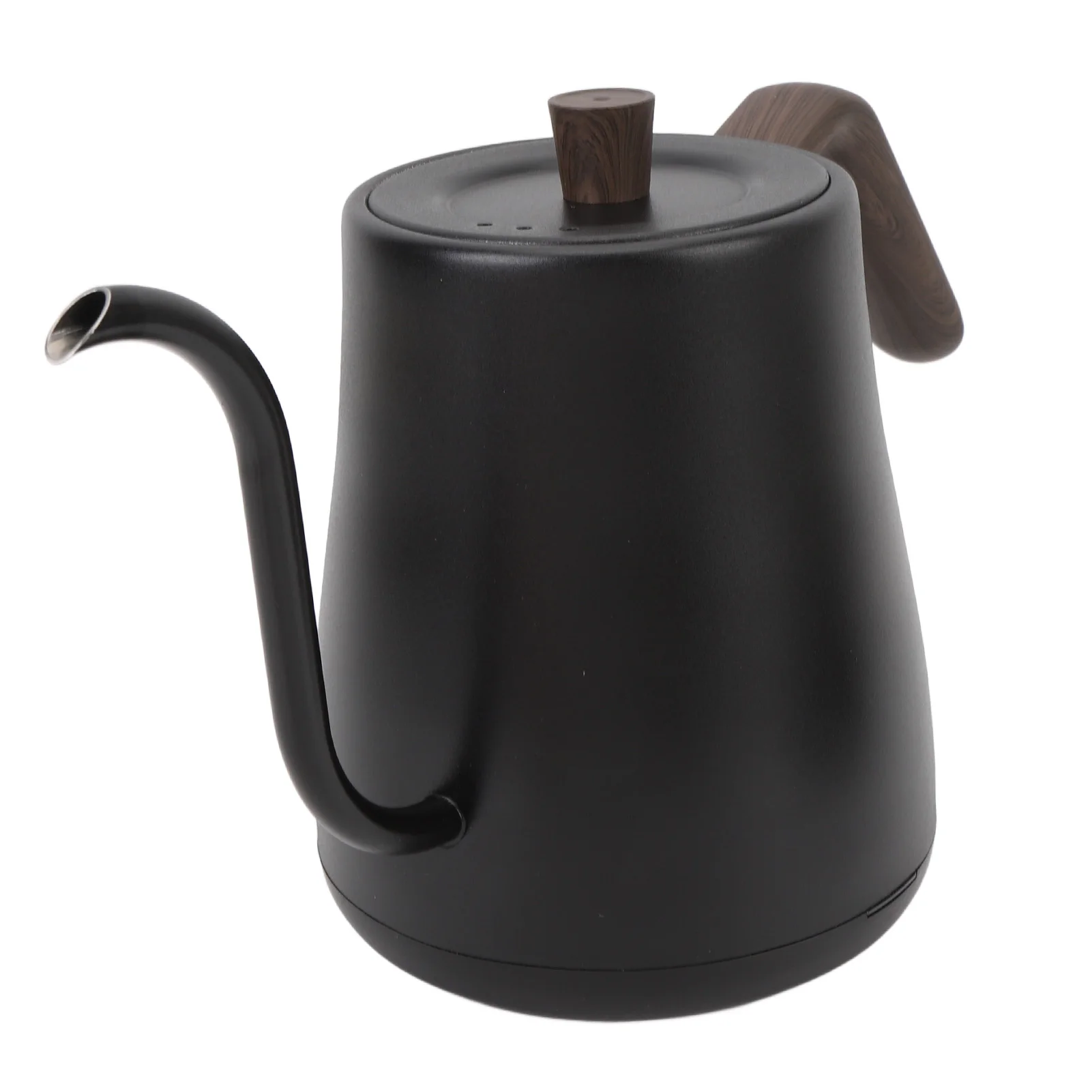

Электрический чайник на гибкой стойке из нержавеющей стали с автоматическим отключением, дизайн из черного дерева, эргономичная ручка для прецизионного наливания кофе, чая