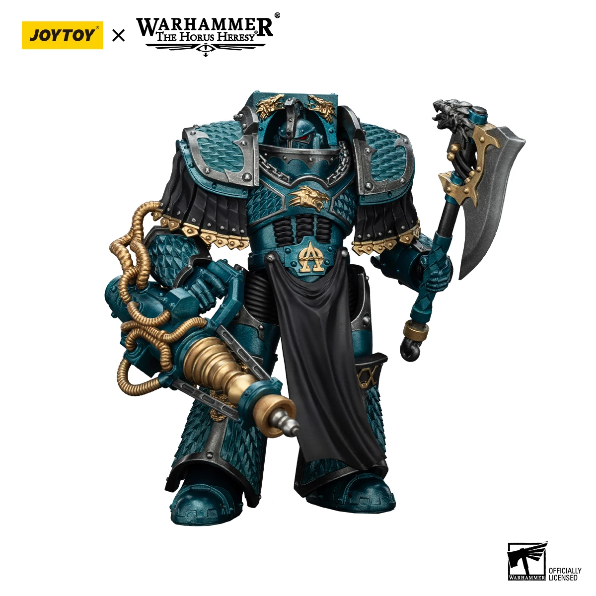 

Фигурка JOYTOY Warhammer 30K 1/18: Терминатор Лернеан из Альфа-Легиона с конверсионной пушкой-лучом (модель)