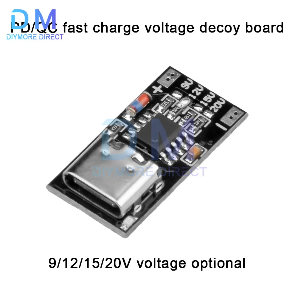 PD/QC Decoy Board Fast Charge USB Boost Module Type-c Power Supply Change Module PD3.0/2.0 PPS/QC4+ QC3.0/2.0 FCP AFC