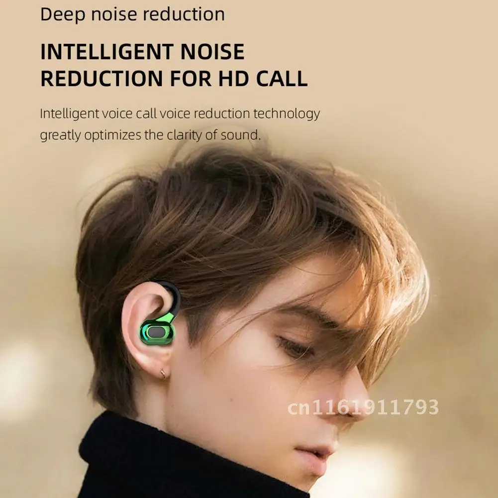 M-F8 Waterproof Bluetooth Earphone HIFI Wireless Headphone Ear Hook Noise Cancelling Music Sports Gaming Business Headset Earbud