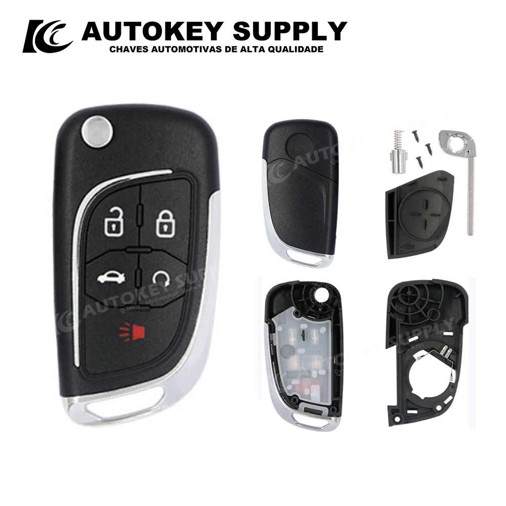 

Модель складного корпуса ключа 5 кнопок AutokeySupply AKBKF126