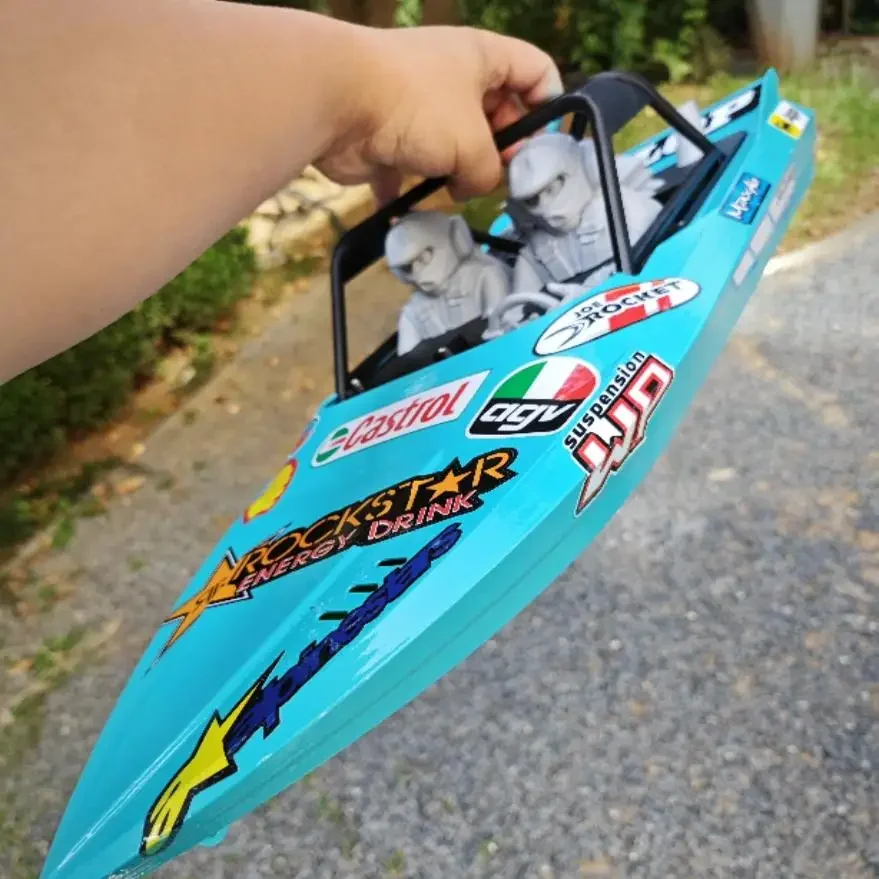 [60cm] avec marche arrière! KwikJetX-Jet Boat Brushless, Pompe Tianfulong, Pagaie en alliage d'aluminium, 40mm