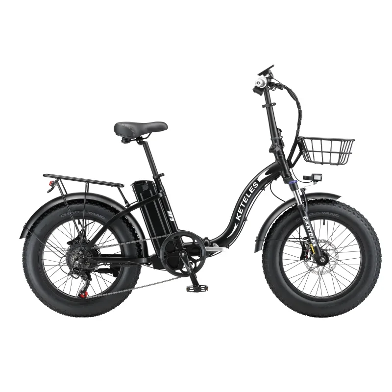 KETELES 1000W Motor E-Bikes 48V 35AH Lithium Battery Rear Hub Motor Electric Bicycle 20 inch Fat Tire Folding city Electric Bike