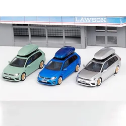 Diecast Original 1:64 Scale Golf 7R Traveling Car Static Model Show Display Collection Gift Toy Souvenir Ornament Decoration