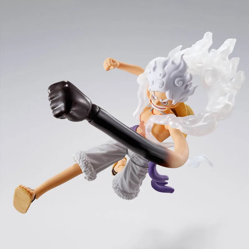 متوفر في المخزون بانداي الصندوق الأصلي S.H.Figuarts القرد D.Luffy-Gear 5 جزيرة المستقبل Egghead SHF عمل نموذج لجسم لعبة هدية للطفل