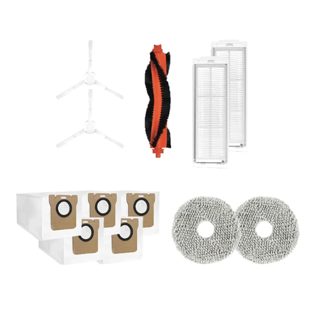 قطع غيار لمكنسة كهربائية روبوت شاومي ميجيا أومني m30 برو/c107 ، فرشاة جانبية ، فلتر غبار ، كيس غبار