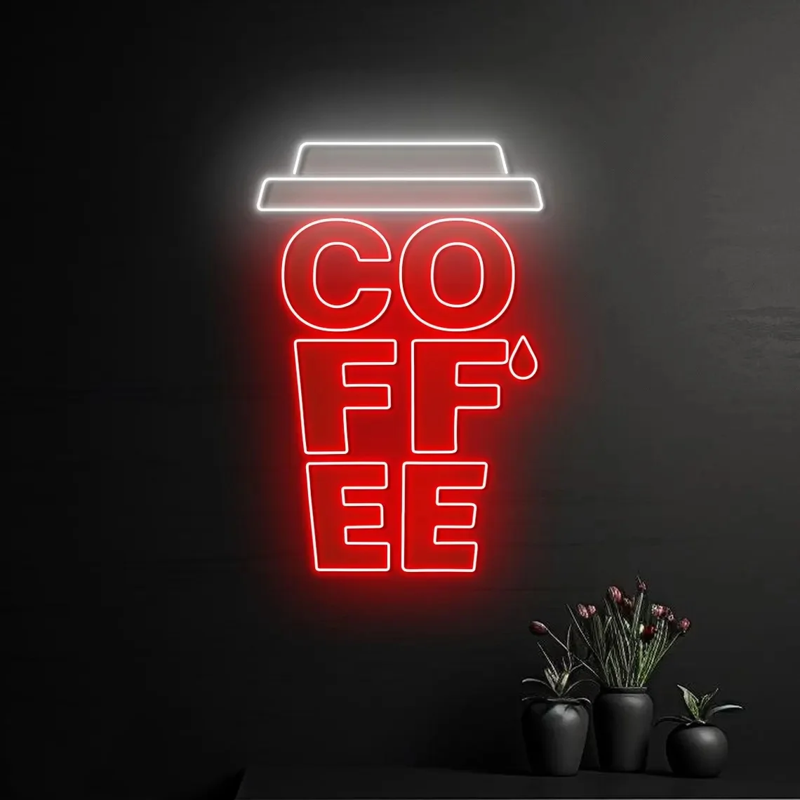 

Кофе Неоновая вывеска Кофейная чашка Неоновый свет Кофейня Неоновая вывеска Декор кофейни Настенный художественный подарок для кафе