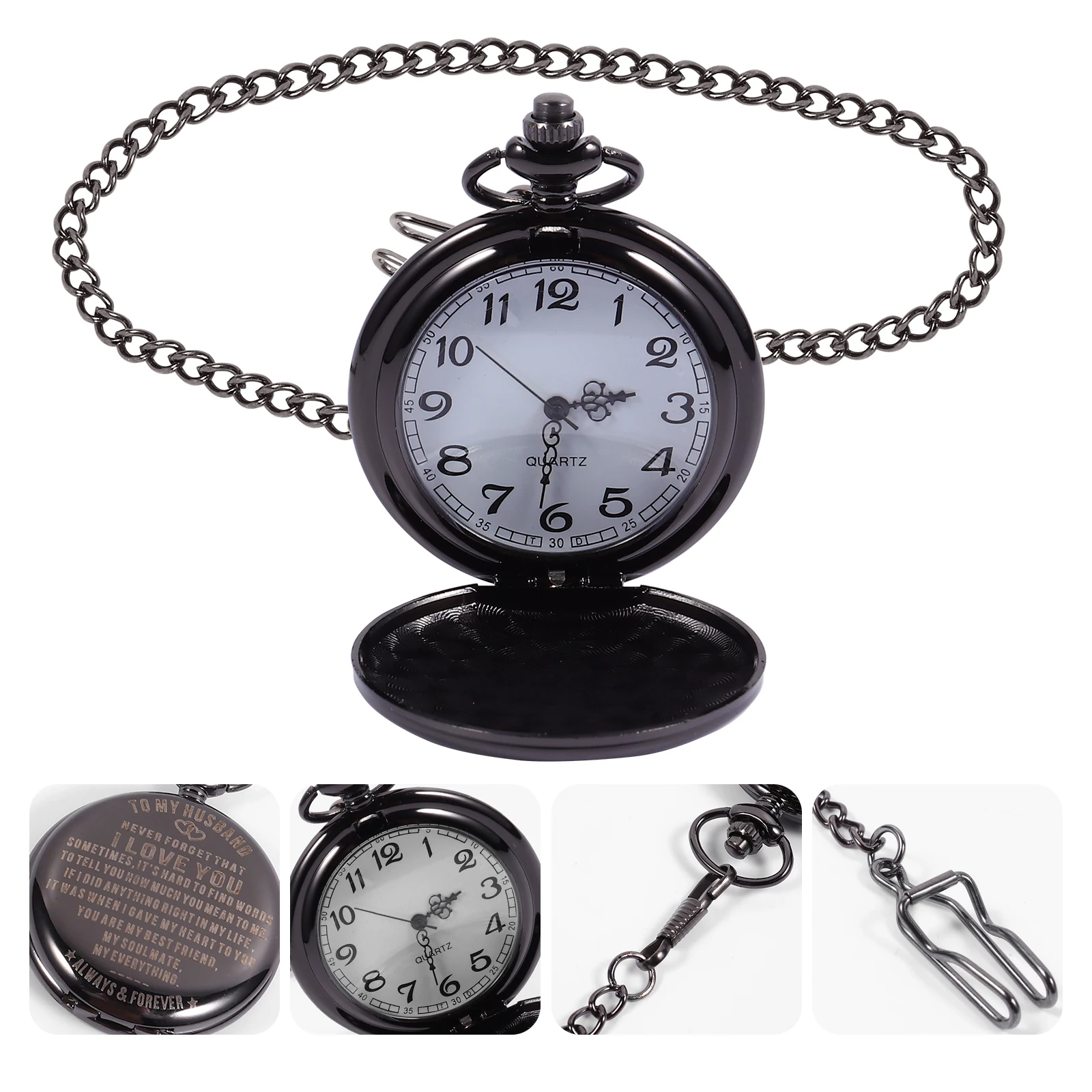 

Watch Quartz Movement with Chain Mechanical Gift Alloy Pendant Man
