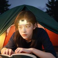 Led Head Lamp For Adults 200Lm Hat Clip Light Lightweight Headlamp With 1000mAh Battery For Outdoor Hunting Camping Hiking