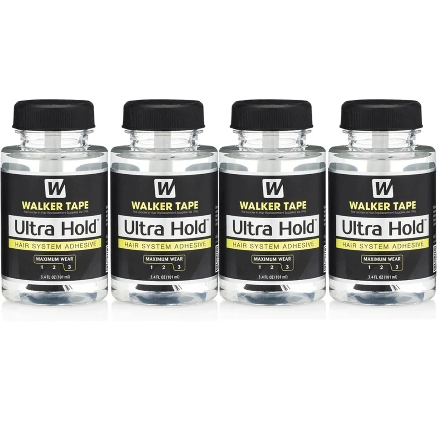 3.4FL OZ (101 ml) Ultra Hold-lijm voor kantpruik en PU van Walker Tape The Leader In Hair Replacement Supply C22 oplosmiddelverwijderaar