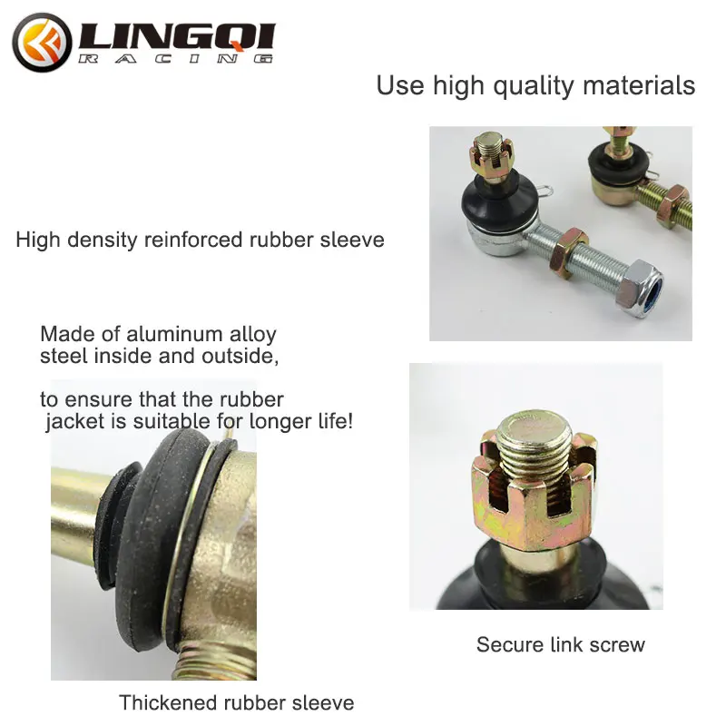 LINGQI M10 M14 M16 Adjustable Ball Joint Kit Electric ATV Go Kart Rocker Arm Spare Parts For Quad Buggy Bike Accessories