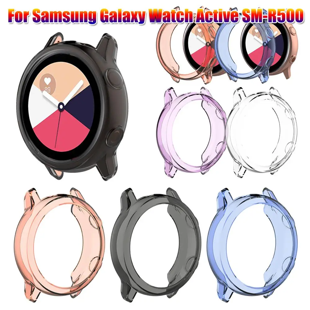 Ultra-thin Sport Soft Clear Protector Cover 40mm TPU Watch Case For Samsung Galaxy Watch Active SM-R500