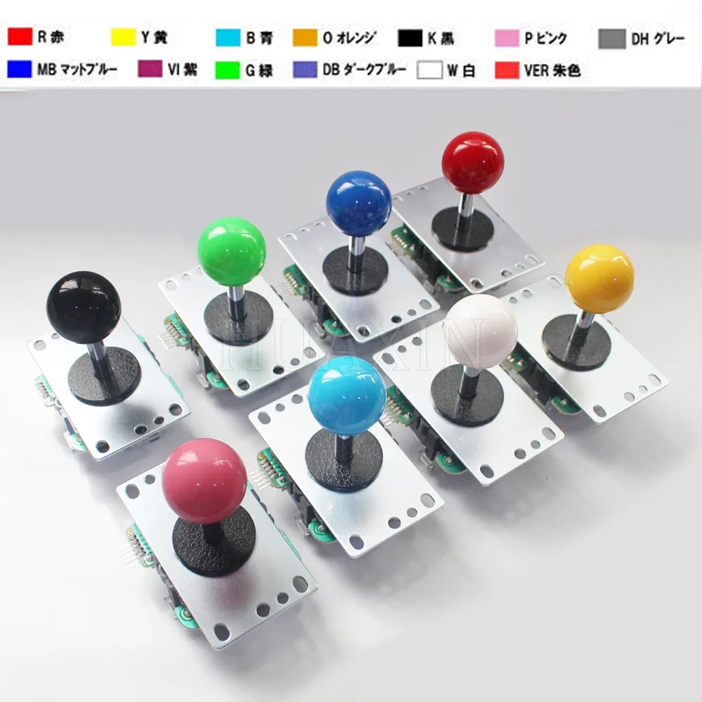Original Japan Sanwa Joystick JLF TP 8YT Fighting Rocker With Topball 5pin Wire Jamma Arcade Vending Game PC PS3 XBOX Kit DIY