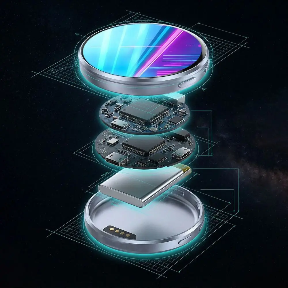Smart Bluetooth Electronic Display Badge 7 Color LED App Control LED Badge Changing Images Two-Dimensional Digital Dynamic Badge