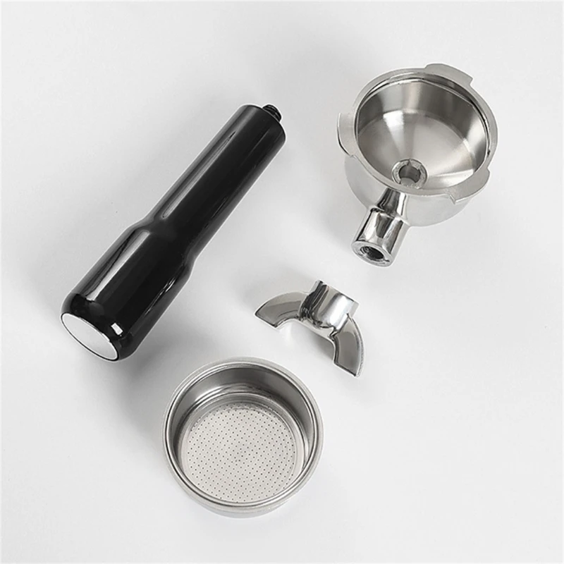 Stainless Steel Espresso Coffee Portafilter Filter Handle Coffee Machine Double Spout Bottomless Portable Coffee Drop Shipping