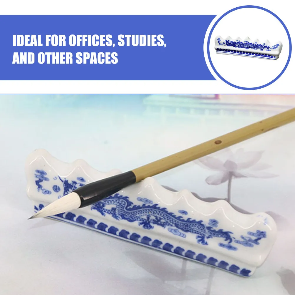 

Керамическая подставка для ручек на рабочий стол, элегантный держатель для карандашей, декоративная подставка для каллиграфии для офиса и учебы