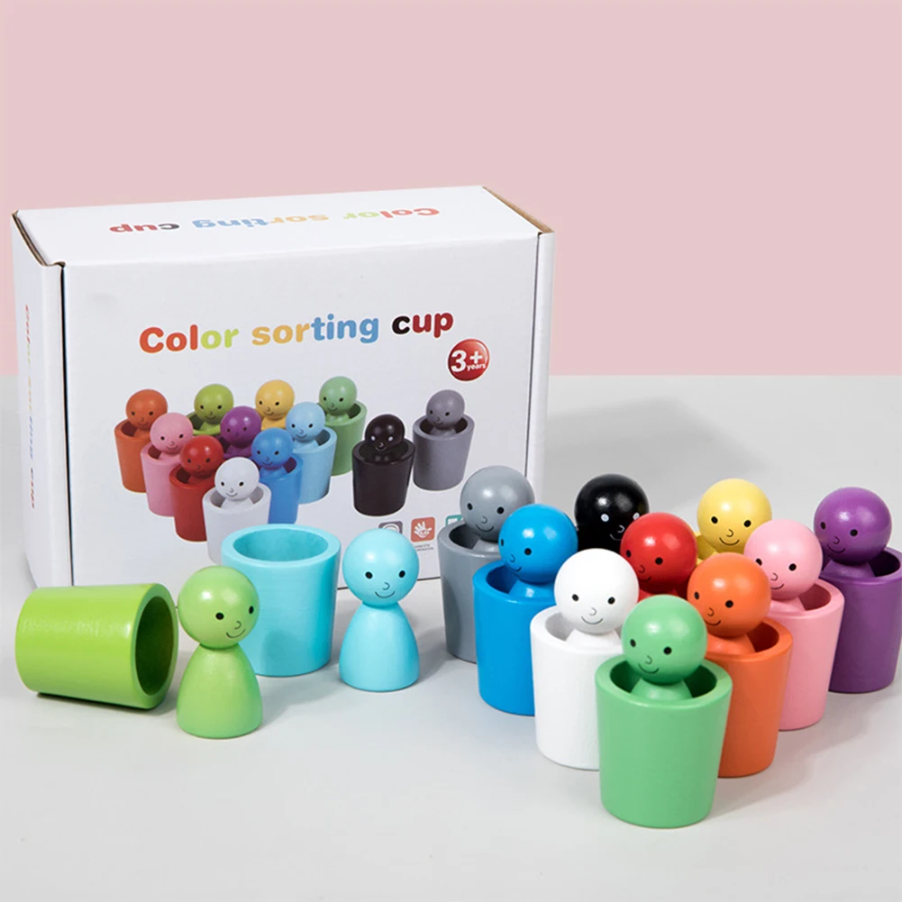 

Montessori Sensory Toys Wooden Preschool Learning Activities Educational Toys Color Matching Toy for 3 4 5 Years Old Boys Girls
