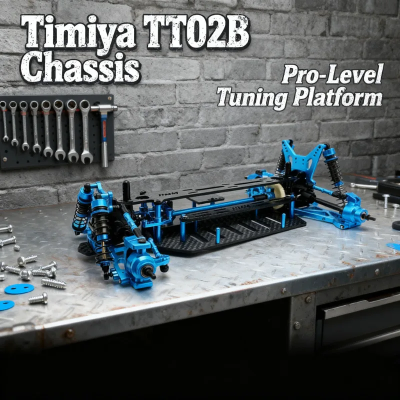 Nouveau Tamiya Sakura TT02B TT02 TT01 TT01V2 1:10 4WD RC voiture cadre en Fiber de carbone Al alliage bricolage modèle dérive course mise à niveau pièces KIT