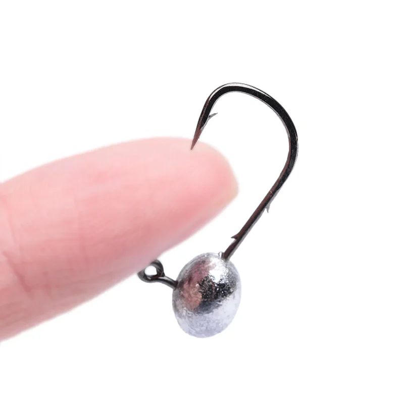10pcs Mini Jig Head Hook Rockfish Exposed Lead Head Hook Barbed Hook Trout Soft Worm Lure Jig Fishing Hook Fishing Tackle image 4