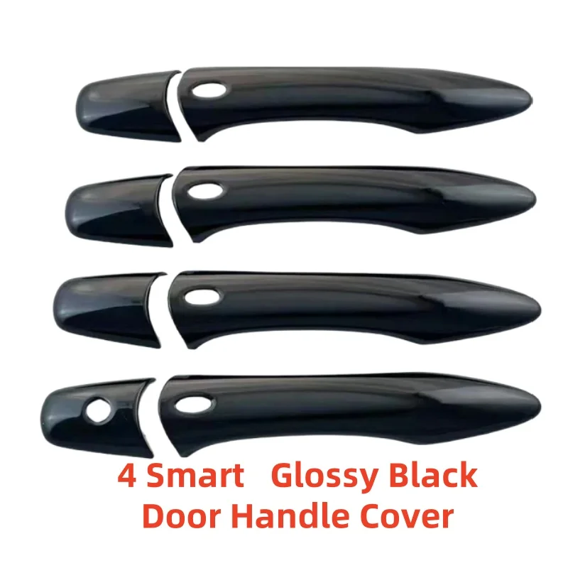 For Infiniti EX25 EX35 2008 2009 2010 2012 2015 2016 Upgrade ABS Black Carbon Car Accessory Door Handle Cover Trim Paste Style