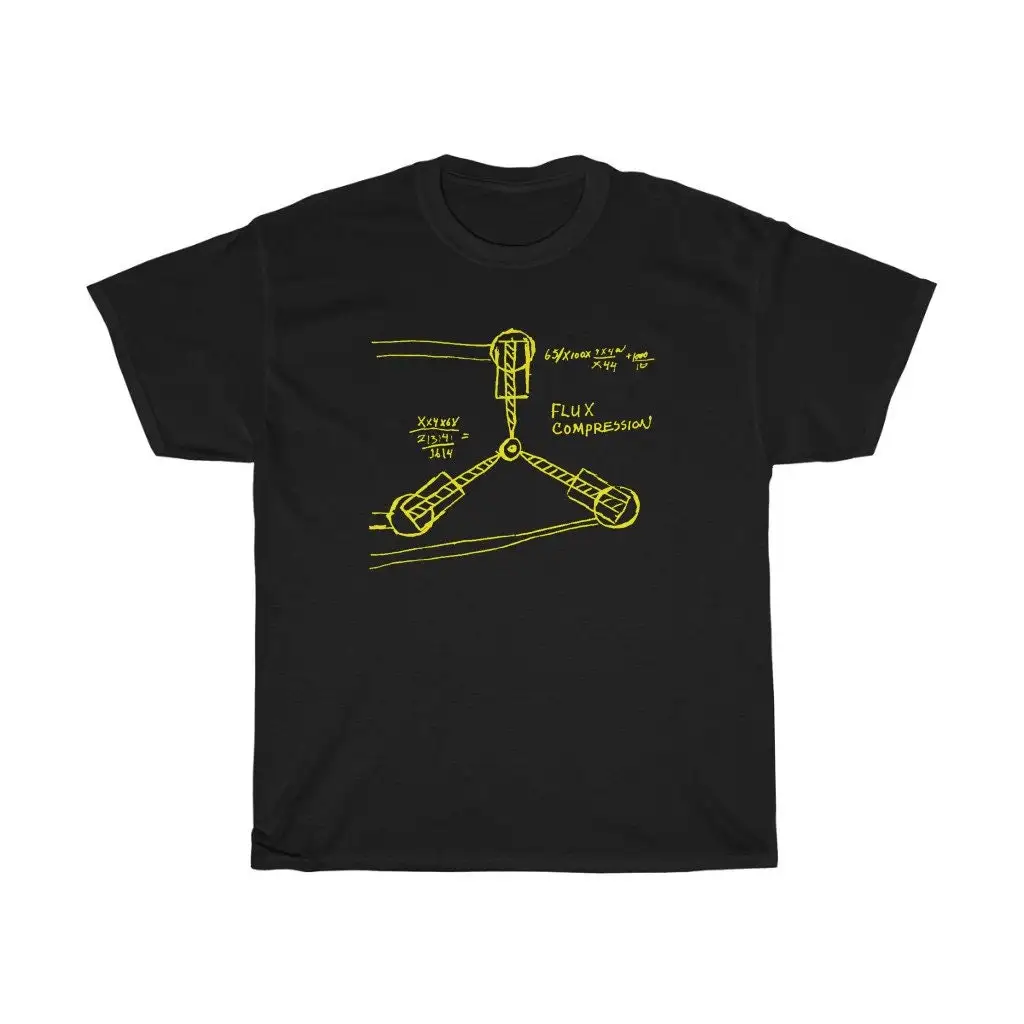 Flux Capacitor Back To The Future Navy Black T Shirt Size S 5Xl