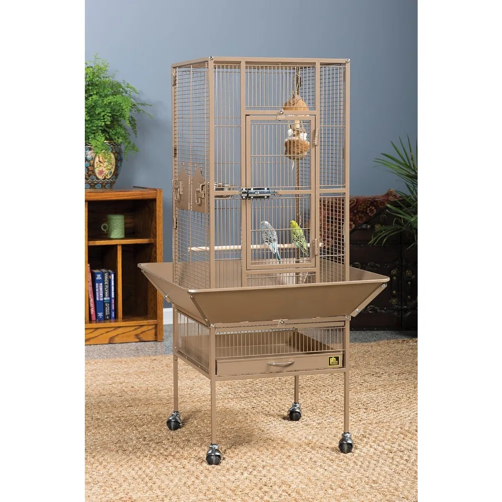 

Park Plaza Bird Cage Nest for Birds Coco Brown Small Cages Supplies Pet Products Home Garden