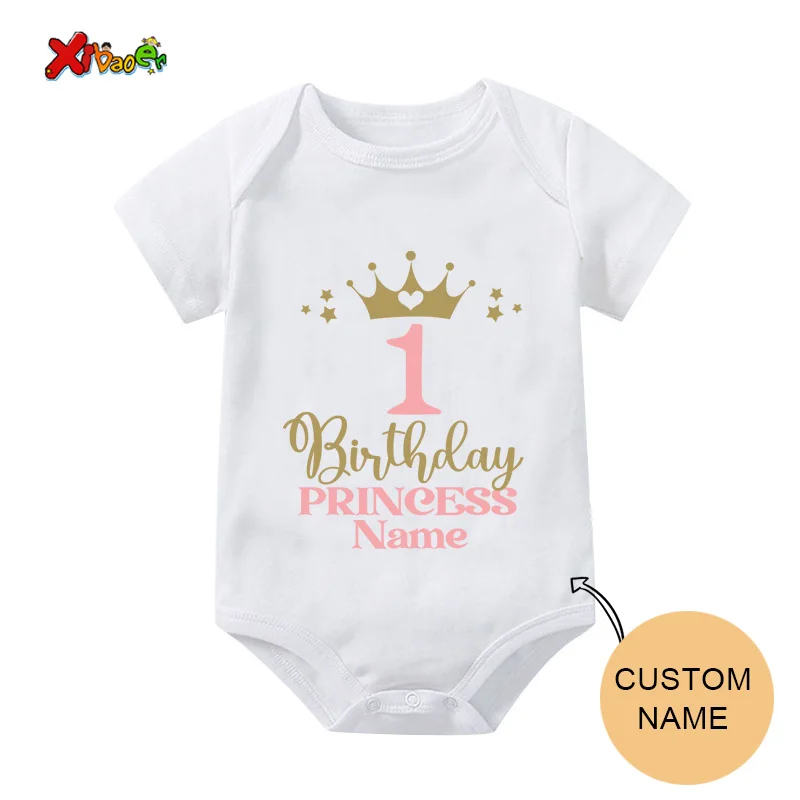 Princesses T Shirt Family Gift Birthday Shirt Carriage Crown Party Custom Name TShirt Girls Children Clothes Daddy Mommy Outfits