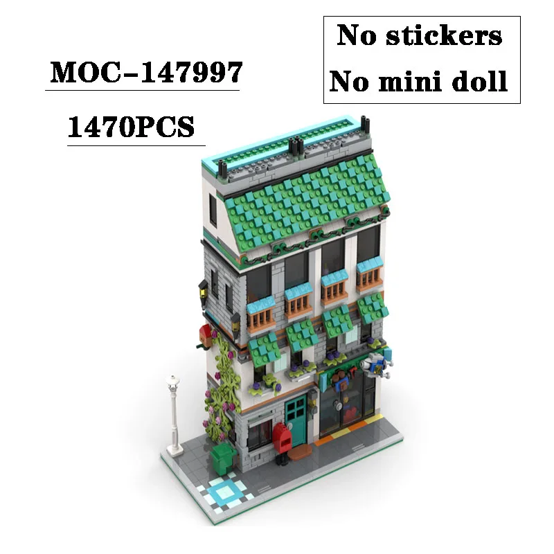 

Building Block MOC-147997 Comfortable Apartment Building Villa Building 1470PCS Adult and Children's Birthday Christmas Toy Gift