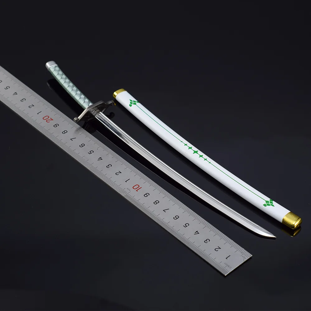 26cm Bleach Toy Katana Real Size Zanpakutou Katana Cosplay Metal Katana Weapons Toy Model Send Display Stand Kids Toy Gifts