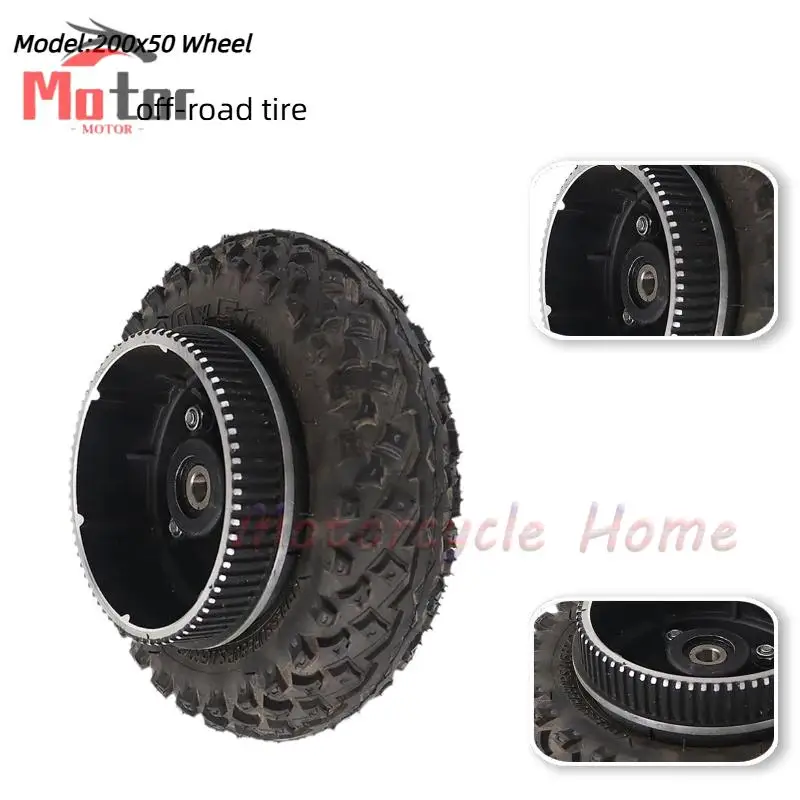 

Алюминиевые колеса 200X50 с ременным приводом, подходящие для передних и задних шин 8-дюймовых ручных тележек с надувными колесами.