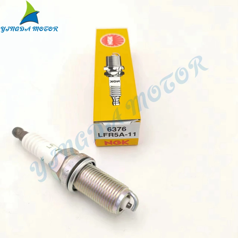 NGK-LFR5A-11-00 Plug, Spark (Ngk Lfr5A-11), for Yamaha Outboard Parts 4 Stroke 75/80/90/100/150/200/225HP，LFR5A-11